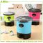 Different size colorful plastic novetly trash can with a cover