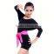 Children latin dance costumes for girls long sleeve new santa dance girls costume