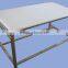 APEX supermarket stainless steel butcher meat partition chopping table/meat cutting board