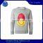 Customized Newest Design Fashion Crewneck Smile Face Design Sweatshirts for men