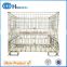 Stackable wire mesh foldable steel container