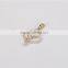 2016 Valentine's Day Gift Heart Shape 10k Gold Fashion Wedding Pendant for Girl Friend