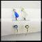 LFD-B0030 Wholesale For Women Adjustable Silver Plated Different Shape Mix Color Faceted Crystal & Pearl Charm Cuff Bangle
