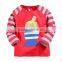 2015 Best selling new style casual long sleeve o-neck 100% cotton t shirt for kids wear plain t shirt wholesale China (Ulik-T24)