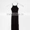 spaghetti strap long bottom women dress loose women dress OEM service