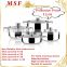 MSF-3997 8pcs Stainless steel cookware set 18cm 24cm 26cm casserole with cover 24cm Rice cookware with cover