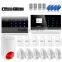 Low price out/in-door wireless with backup battery DIY len color siren flashing Light siren