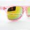 red mirro sunglasses transparent sunglasses plastic sunglasses