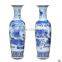 2016 wholesales China Blue and white ceramic chinese floor vases made in jingdezhen for home decor