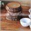 Wooden Mugs Coasters Mat Kungfu Tea Cup Bowls Pad Tea Coffee Cup Mat Pad