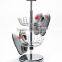 Metal retail shopping rotating shoe rack display 5 tier