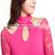 hot seamless latest net dress designs with collar