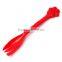 Beautiful Design 1PCS Red Pet Feeding Fork Tin Food Mixing Spoon For Dog Puppy for Cat Kitty 7.5Inch Durable