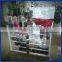 Customized Luxury Crystal Clear Acrylic Makeup Organizer / Beautiful Plexiglass Cosmetic Organizer With Drawer