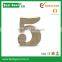 Koyal Wholesale Vintage Freestanding Wooden Numbers, 4.75-Inch