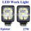 New arrival Super brightness Epistar DC 9V-18V 27W LED work light