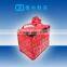 Fresh red color woven bag for cooler keeping for frozen food delivery packaging