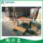 Outdoor picnic table setting, public seating, Plastic wood dining set