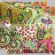 Handmade kantha work Pillow Case Pejli Green Floral Cushion Cover