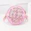 Wholesale Fancy Crochet Round Cosmetic Bag with Rhinestone