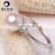 8mm golden/white color high luster akoya pearl latest gold finger ring designs