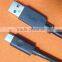 black usb 3.1 c to am cable
