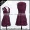 OEM supply high quality western dress pattern woven sleeveless women dress with plus size made