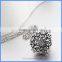 Wholesale Antique Silver Flower Musical Sound Bell Harmony Pregnancy Hollow Chime Box Cage Necklace BAC-M029