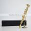 Goldplated Soprano Saxophone Mini Musical Instruments