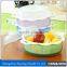 double layer Round Eco- Friendly PP Draining Kitchen Basket For Fruit