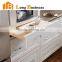 Low price modern European style white solid wood kitchen cabinet