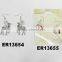 austrian crystal christmas flashing reindeer stud dangling earrings wholesale china
