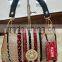 Fashion accessory fancy metal with diamond for leather bag