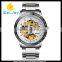WJ-5402-2 2016 newest hot waterproof stainless steel strap automatic mechanical men watches