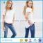 Most popular ladies new design t shirt with easy pocket custom t shirt