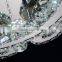 JEVEYA Lighting Modern Stainless Steel Chandelier 5730SMD K9 Crystal Ceiling Light
