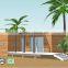 luxury container house Japanese Standard with solar system and light steel structure