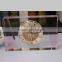 Pink Rectangular antique Crystal Table Clock for family