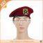 Leather bags, embroidered wool military beret