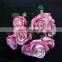 High quality decorative artificial flower silk rose wedding bouquets flower with twelve heads rose flowers artificial wedding