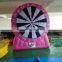 Amusement inflatable hook and loop shooting target game