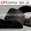 European standard 9" black zipper with silver or gold pully no 5 black nickel metal zipper