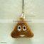 5.5cm Gift Emojib Key Chain Strap different emoticon plush emoji Keychain cartoon Soft Stuffed Key ring Chain emoji keychain