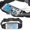 Unisex Waterproof Outdoor Sports Running Touch Screen Belt Waist Bag Pouch For iPhone -Black