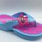 2015 new design aerosoft slipper wholesale ladies high heel beach slipper