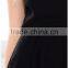 Sexy V neck and V back black elegant jumpsuit women summer 2015