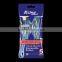 Disposable triple blade shaver razor HX-X349L