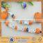 wooden wood round baby pacifier clips