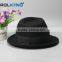 Popular Mens Black Wool Felt Fedora Hat