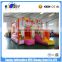2016 Sunjoy latest giant customerized orange inflatable party combo for sale outdoor